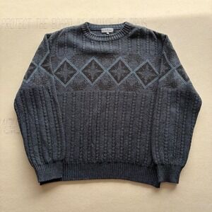 Vintage 90s Rob Winter Diamond Knit Sweater